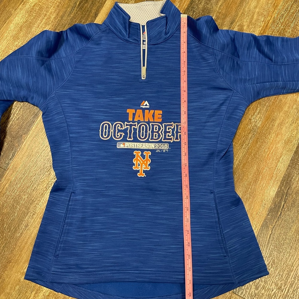 Majestic Women’s NY Mets 1/4 Zip Therma Fleece size Medium - Picture 8 of 9